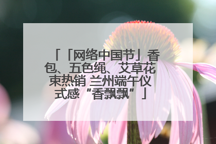 「网络中国节」香包、五色绳、艾草花束热销 兰州端午仪式感“香飘飘”