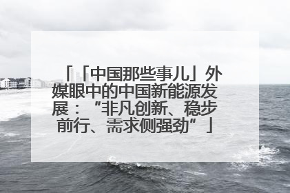 「中国那些事儿」外媒眼中的中国新能源发展：“非凡创新、稳步前行、需求侧强劲”