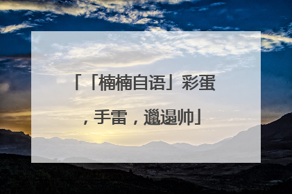 「楠楠自语」彩蛋，手雷，邋遢帅