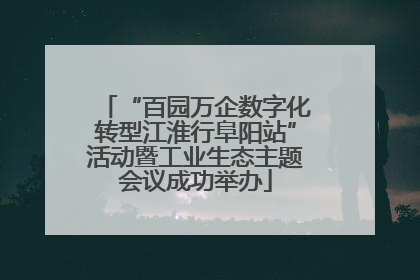 “百园万企数字化转型江淮行阜阳站”活动暨工业生态主题会议成功举办