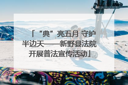 “典”亮五月 守护半边天——新野县法院开展普法宣传活动