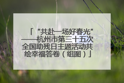 “共赴一场好春光”——杭州市第三十五次全国助残日主题活动共绘幸福答卷（组图）