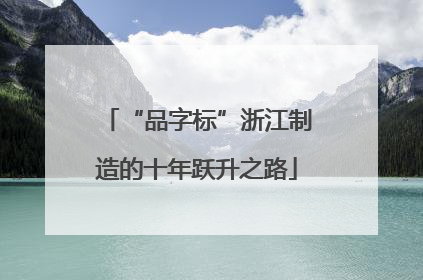 “品字标”浙江制造的十年跃升之路