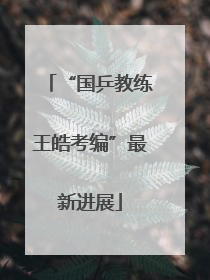 “国乒教练王皓考编”最新进展