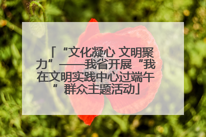 “文化凝心 文明聚力”——我省开展“我在文明实践中心过端午”群众主题活动