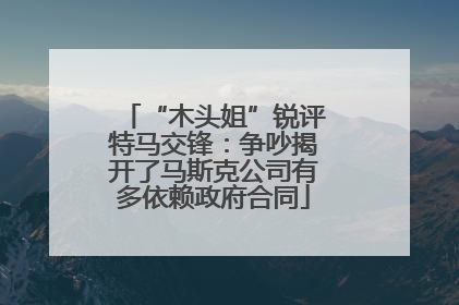 “木头姐”锐评特马交锋：争吵揭开了马斯克公司有多依赖政府合同