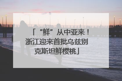 “鲜”从中亚来！浙江迎来首批乌兹别克斯坦鲜樱桃