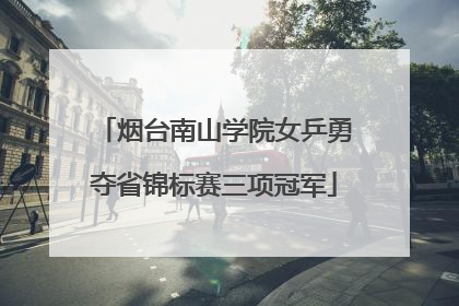 烟台南山学院女乒勇夺省锦标赛三项冠军