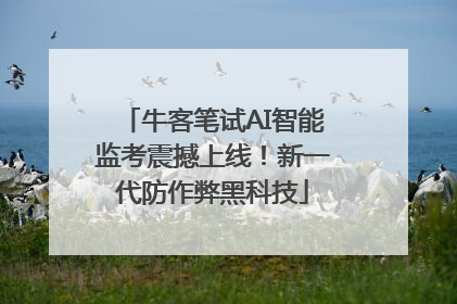 牛客笔试AI智能监考震撼上线！新一代防作弊黑科技
