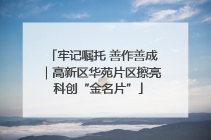 牢记嘱托 善作善成｜高新区华苑片区擦亮科创“金名片”