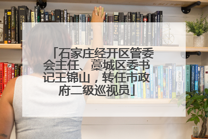 石家庄经开区管委会主任、藁城区委书记王锦山，转任市政府二级巡视员