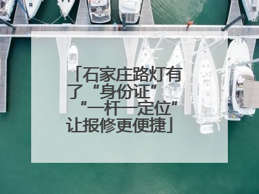 石家庄路灯有了“身份证” “一杆一定位”让报修更便捷