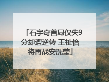 石宇奇首局仅失9分却遭逆转 王祉怡将再战安洗莹