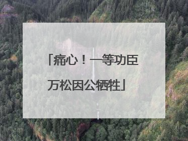 痛心！一等功臣万松因公牺牲