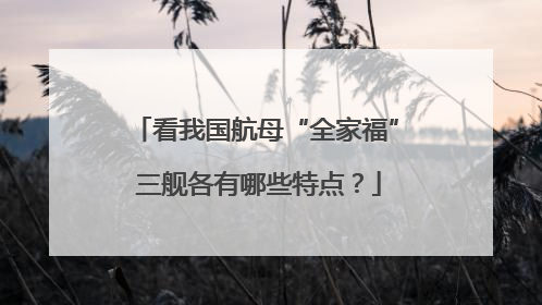 看我国航母“全家福” 三舰各有哪些特点？
