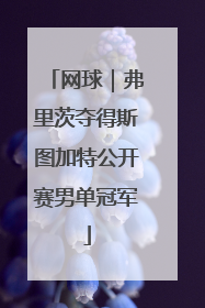 网球｜弗里茨夺得斯图加特公开赛男单冠军