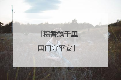 粽香飘千里 国门守平安
