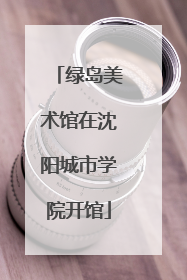 绿岛美术馆在沈阳城市学院开馆