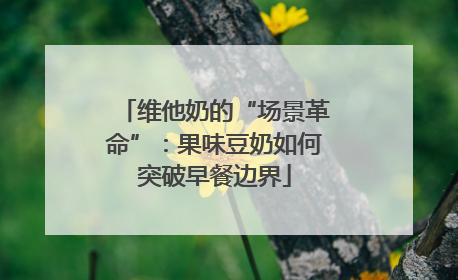 维他奶的“场景革命”：果味豆奶如何突破早餐边界