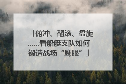 俯冲、翻滚、盘旋……看船艇支队如何锻造战场“鹰眼”