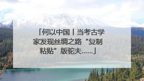 何以中国丨当考古学家发现丝绸之路“复制粘贴”版驼夫……