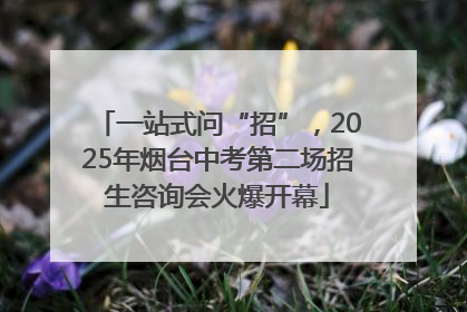 一站式问“招”，2025年烟台中考第二场招生咨询会火爆开幕
