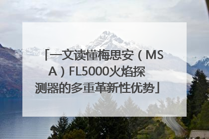 一文读懂梅思安（MSA）FL5000火焰探测器的多重革新性优势