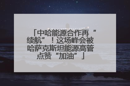 中哈能源合作再“续航”！这场峰会被哈萨克斯坦能源高管点赞“加油”