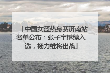 中国女篮热身赛济南站名单公布：张子宇继续入选，杨力维将出战