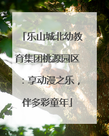 乐山城北幼教育集团桃源园区：享动漫之乐，伴多彩童年