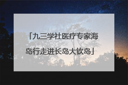 九三学社医疗专家海岛行走进长岛大钦岛