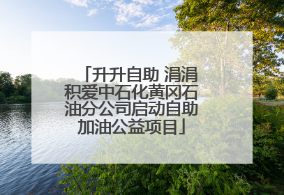 升升自助 涓涓积爱中石化黄冈石油分公司启动自助加油公益项目