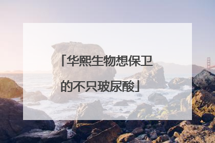 华熙生物想保卫的不只玻尿酸