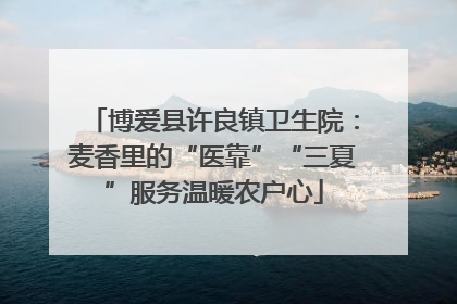 博爱县许良镇卫生院：麦香里的“医靠”“三夏”服务温暖农户心
