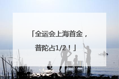 全运会上海首金，普陀占1/2！