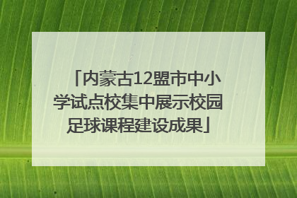内蒙古12盟市中小学试点校集中展示校园足球课程建设成果