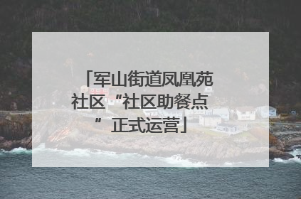 军山街道凤凰苑社区“社区助餐点”正式运营