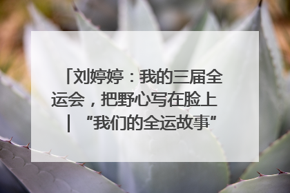 刘婷婷：我的三届全运会，把野心写在脸上｜“我们的全运故事”全民征文大赛