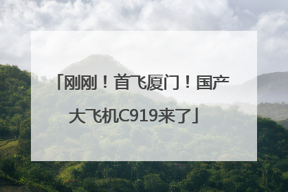 刚刚！首飞厦门！国产大飞机C919来了