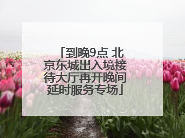 到晚9点 北京东城出入境接待大厅再开晚间延时服务专场