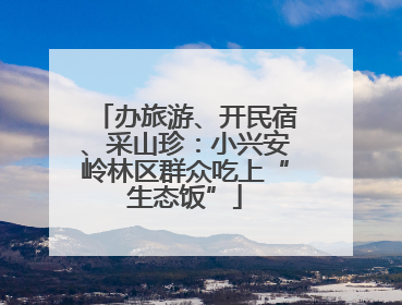 办旅游、开民宿、采山珍：小兴安岭林区群众吃上“生态饭”