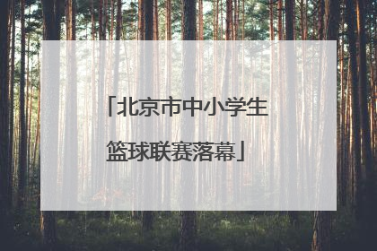 北京市中小学生篮球联赛落幕