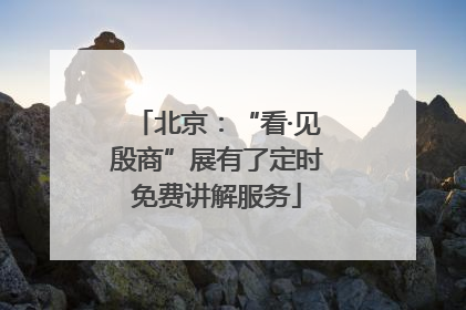 北京：“看·见殷商”展有了定时免费讲解服务