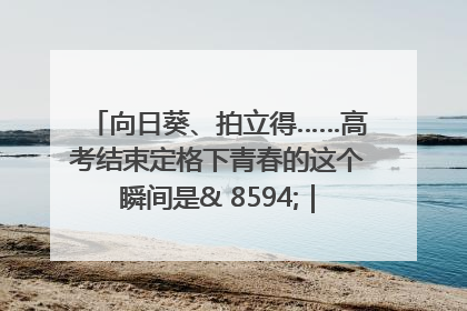 向日葵、拍立得……高考结束定格下青春的这个瞬间是& 8594;｜2025四川高考
