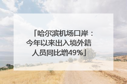 哈尔滨机场口岸：今年以来出入境外籍人员同比增49%