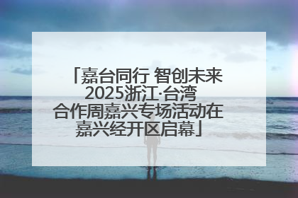 嘉台同行 智创未来 2025浙江·台湾合作周嘉兴专场活动在嘉兴经开区启幕