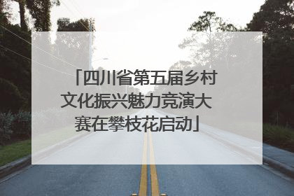 四川省第五届乡村文化振兴魅力竞演大赛在攀枝花启动
