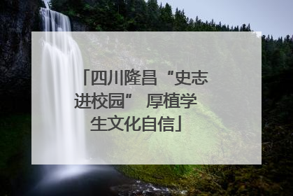四川隆昌“史志进校园” 厚植学生文化自信