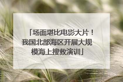 场面堪比电影大片！我国北部海区开展大规模海上搜救演训