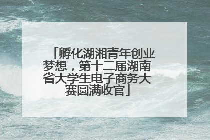 孵化湖湘青年创业梦想，第十二届湖南省大学生电子商务大赛圆满收官